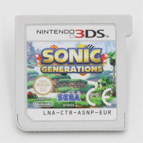 Sonic Generations - Cartridge - Nintendo 3DS (A Grade) (Genbrug)